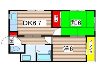 プチシャン阪本の物件間取画像